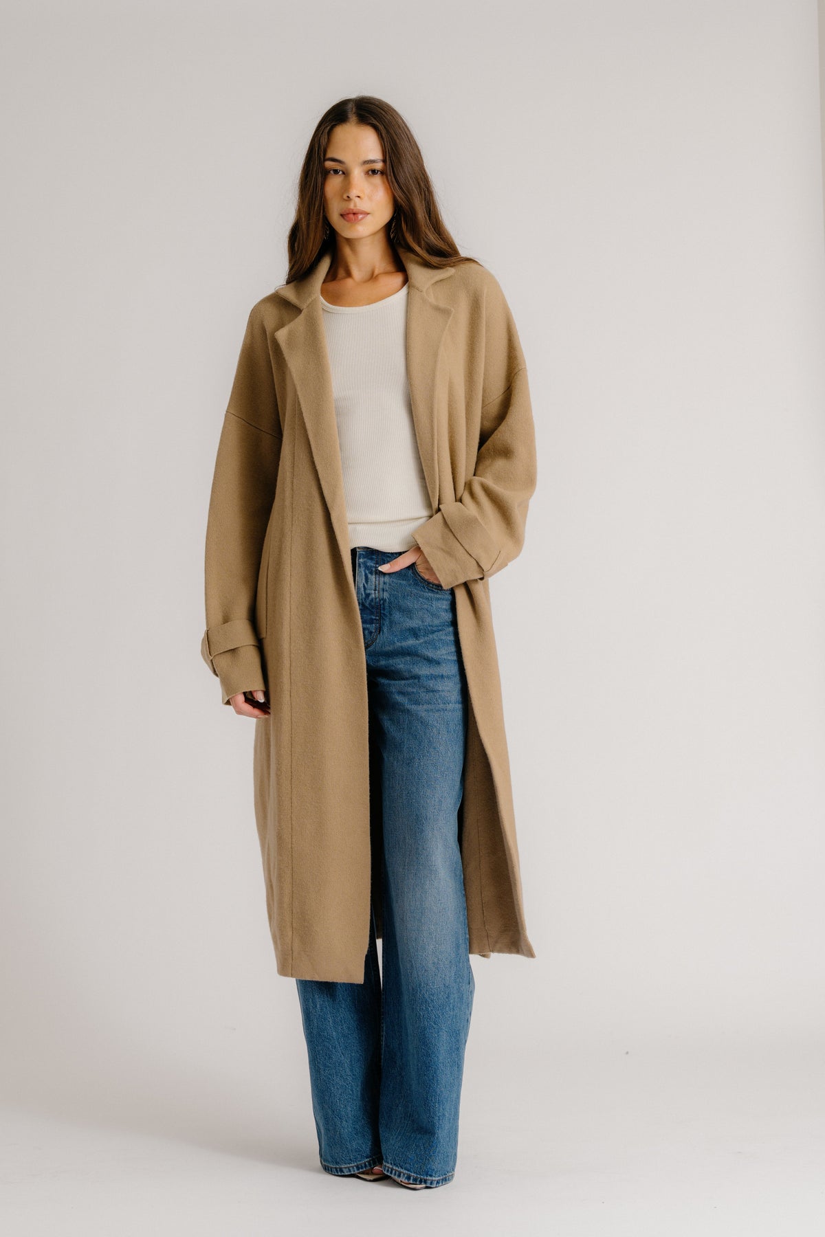 ANIKA DUSTER COAT | CAMEL