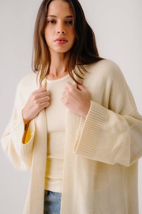 CEDAR  SLOUCHY CASHMERE DUSTER | BUTTERCUP