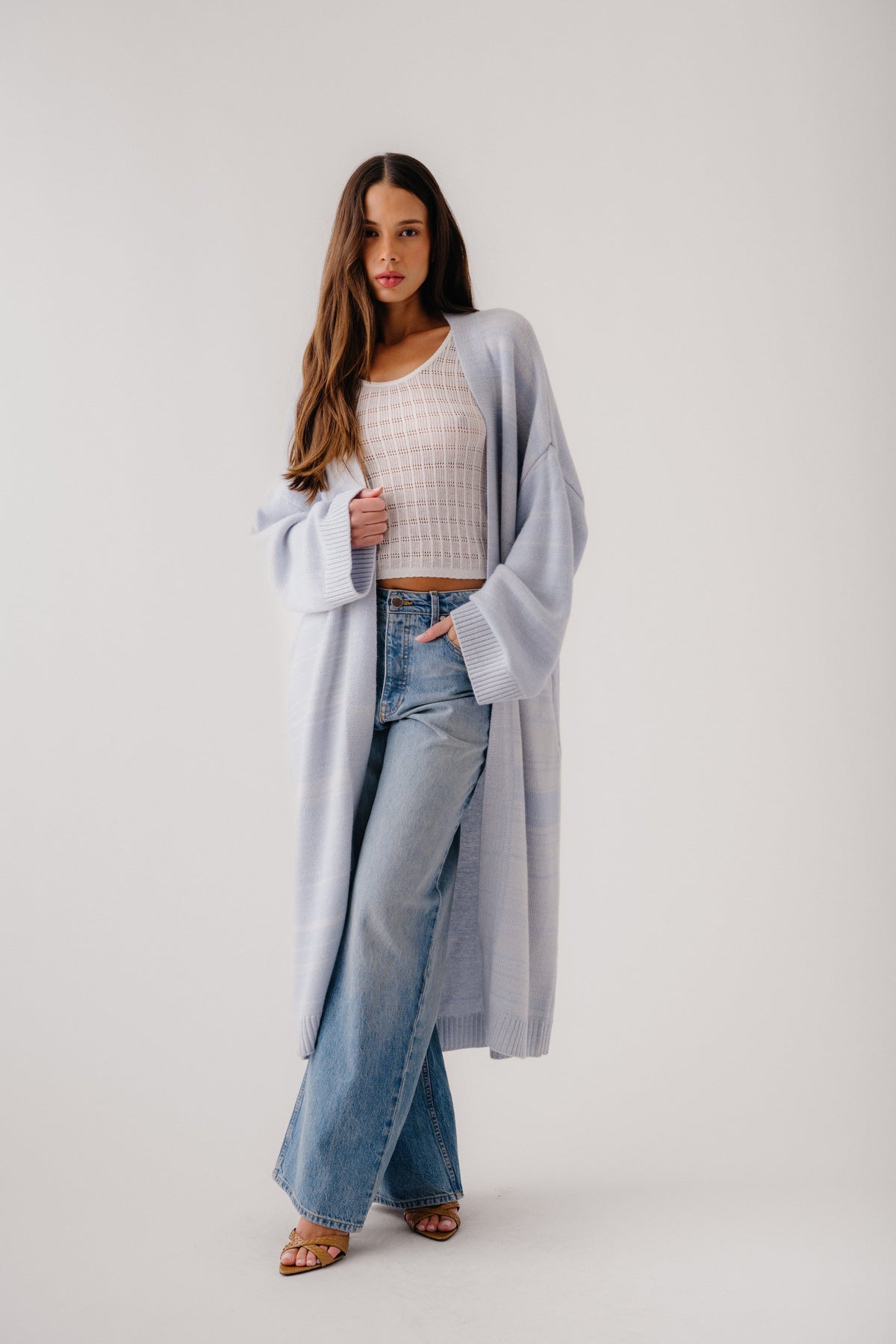 CEDAR SLOUCHY CASHMERE  DUSTER | WHISPER