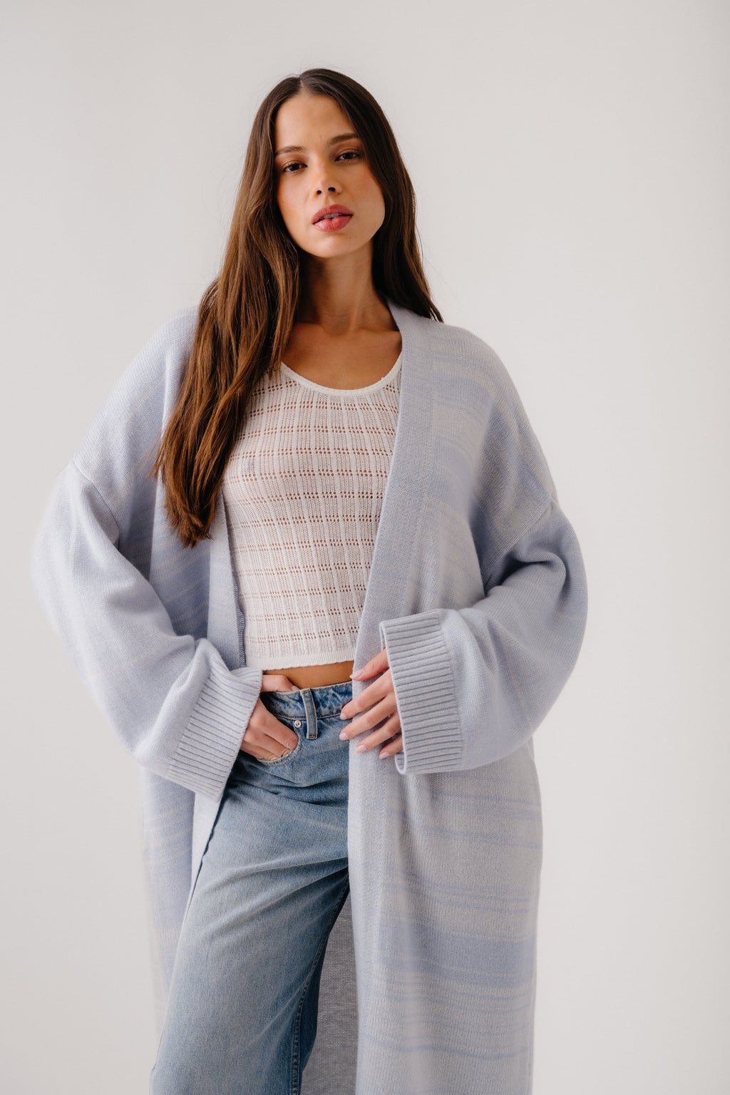 CEDAR SLOUCHY CASHMERE  DUSTER | WHISPER